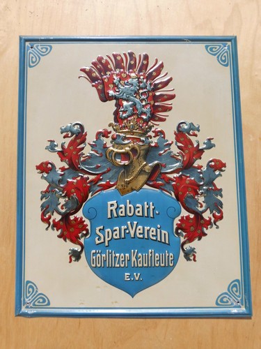 Blechschild rabatt spar verein - rabatt,