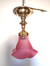 alte Lampe, Deckenlampe, Glas