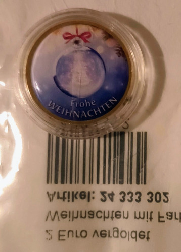 Euro münze vergoldet - 2,