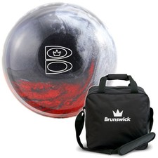 Bowlingset Bowling Ball Brunswick TZone Scarlet Shadow und Bowlingtasche schwarz