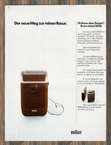 Braun sixtant 8008 - -, reklame