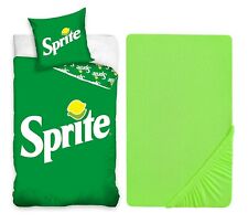 Sprite Set 3-teilig Einzelbett Bettbezug 140-200 cm, Kissenbezug, Bettwäsche mit Ecken