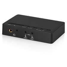 7.1-Kanal-USB-DAC-Audio-Decoder COAX/OPT-Audio Konverter D/A Adapter with MIC IN