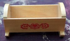 HABA Wiege 1500 Puppenhaus Puppenstube Möbel Holz massiv Miniatur Germany