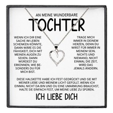 Wundervolle Tochter Geschenk Sterlingsilber Schmuck Maedchen Frauen Schmuck Hals