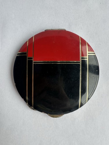 Puderdose art deco email - art,