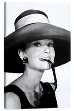 Leinwandbild Audrey Hepburn im