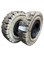 2 Magnum Solideal 5.00-8 Stapler Gabelstapler Vollgummi Reifen mit Felgen 48312