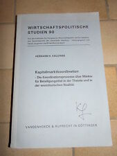 kallfass Kapitalmarktkoordination Koordinationsprozesse Märkte Beteiligungstitel