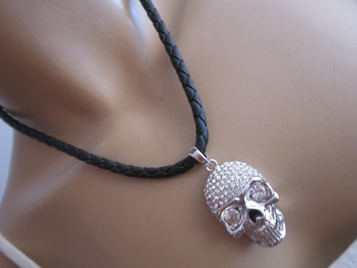 Strass collier hals - collier, kurz