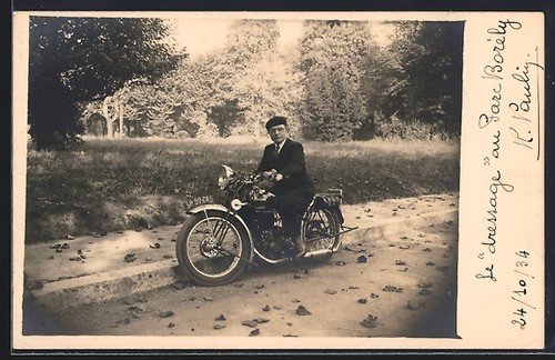 Ansichtskarte peugeot motorrad - peugeot,