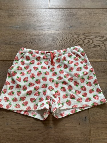 Weiße frottee short mit - weiße,