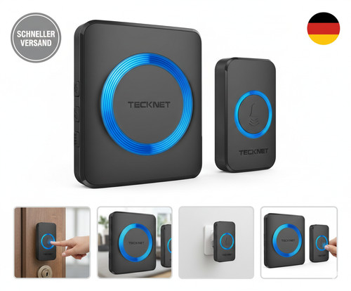 Tecknet funkklingel ip65 funk - tecknet, funkklingel,