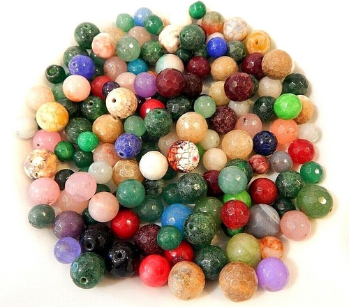 Edelstein perlen 16mm mix - perlen,