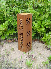 Rost Säule " Glück Auf "
