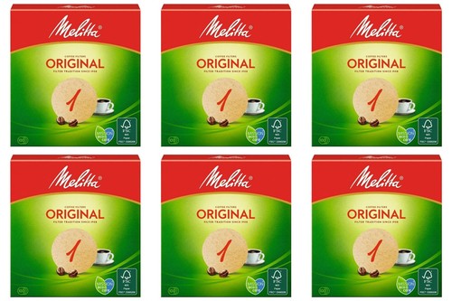 Melitta rundfilter braun - 6x,