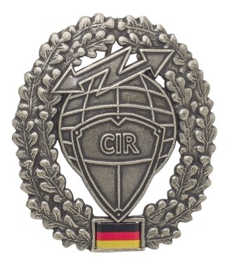 Barett abzeichen cir - bw,