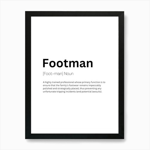 Footman definition bedeutung - footman, 1