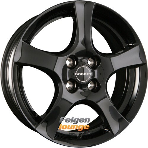 Borbet black glossy - 4x, f