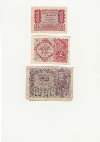 Banknoten kronen 3 - banknoten,