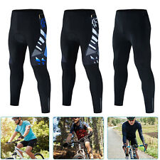 Herren Fahrradhose mit Taschen Gel Radhose Lang MTB Bike Radlerhose Atmungsaktiv