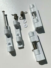 Feder Scharniere selbstschließend Türschließer f. Insektenschutz Türen ALU WEISS