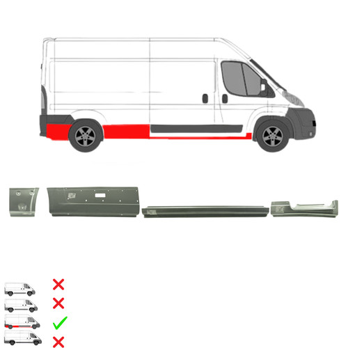 Schweller reparaturblech satz - schweller,