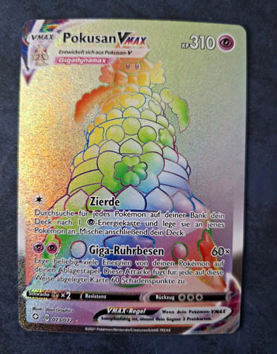 Pokusan vmax holo - pokusan, (rainbow