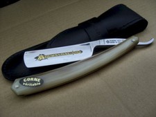 Rasiermesser 5/8" von Thiers Issard, "Durandal" Hornheft, Karbonstahl