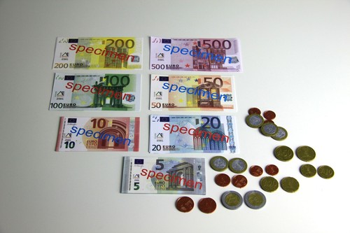 Euro spielgeldsatz 22x münzen - 22x,