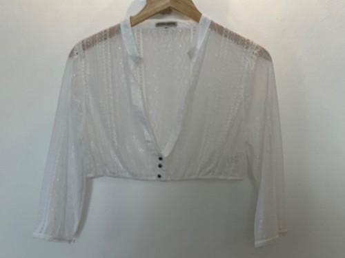 Edle dirndlbluse weiß 42 - dirndlbluse, gr.