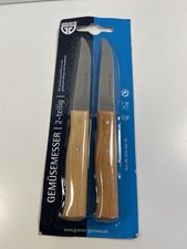 Gemüsemesser mit Holzgriff, 2 Stück Gräwe edelstahl (C23.6)