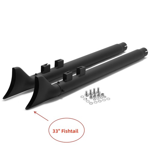 33in fishtail schalldämpfer - 33in,