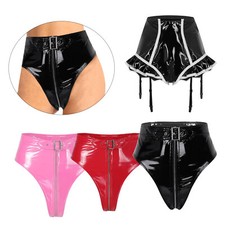 Damen wetlook tanga slip - tanga,