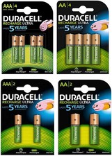 Duracell Recharge Ultra Akkus Accus AAA Micro 900 mAh und AA Mignon 2500 mAh