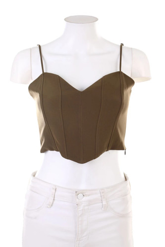 Zara crop top braun - zara, s