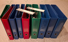 17 x ELBA Aktenordner DIN A4 breit & schmal rot-blau-grün gebraucht