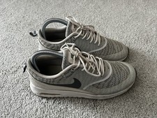 Nike Womens Air Max Thea Gray Running Shoes Sneakers Low Top