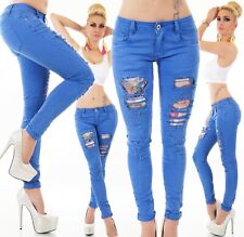 Jeans Hose Röhrenjeans Risse