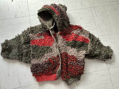 Kapuzen-Strickjacke/Cardigan