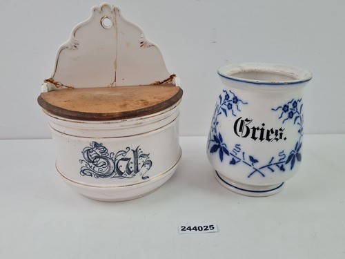 Gefäße gries salz porzellan - gries,