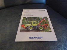Prospekt zur Werner Rückezange und Seilwinde zu den WF-tracs 1300 bis 1700