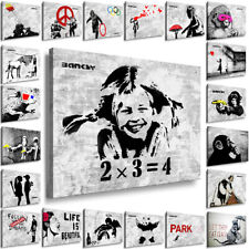 WANDBILDER XXL BANKSY LEINWAND