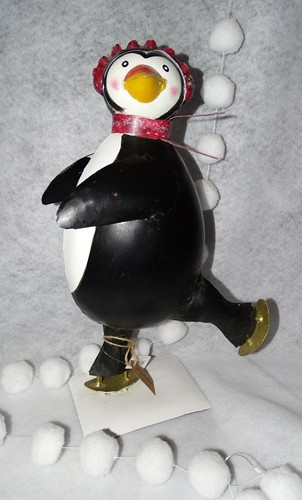 Deko metall figur pinguin - deko-metall-figur, "pinguin