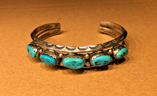 Armreif Indianerschmuck  H. Spencer Sterling mit Türkis