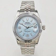 Hommage Automatikuhr 41mm | NH35 (Seiko Werk) | Ice Blue Dial