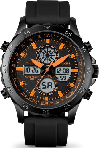 Herrenuhr analog digital 50m - herrenuhr,