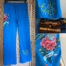 ED HARDY x UA Jogginghose blau