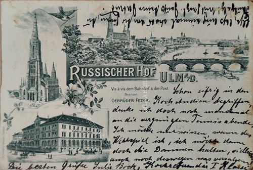 Postkarte ulm russischer - ak,