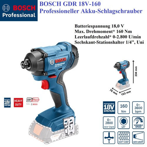 Bosch gdr 18v - bosch®, 18v-160